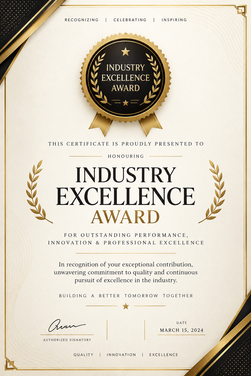 Industry Excellence Award
